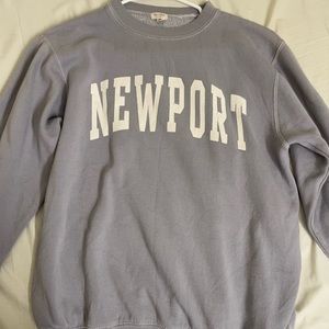 Brandy Melville Periwrinkle/Light Purple Newport Sweatshirt